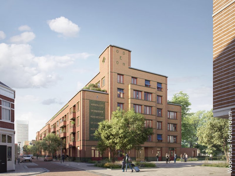 Impressie nieuwe woningen Odeon