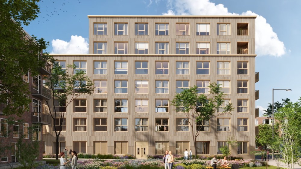 Impressie nieuwbouw Timber
