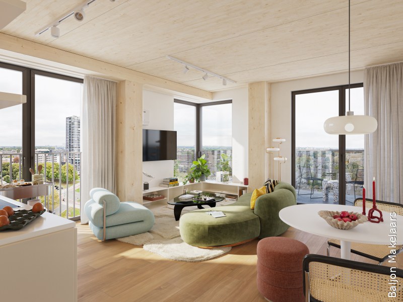 Artist impression starters woning in het Hoofdkwartier